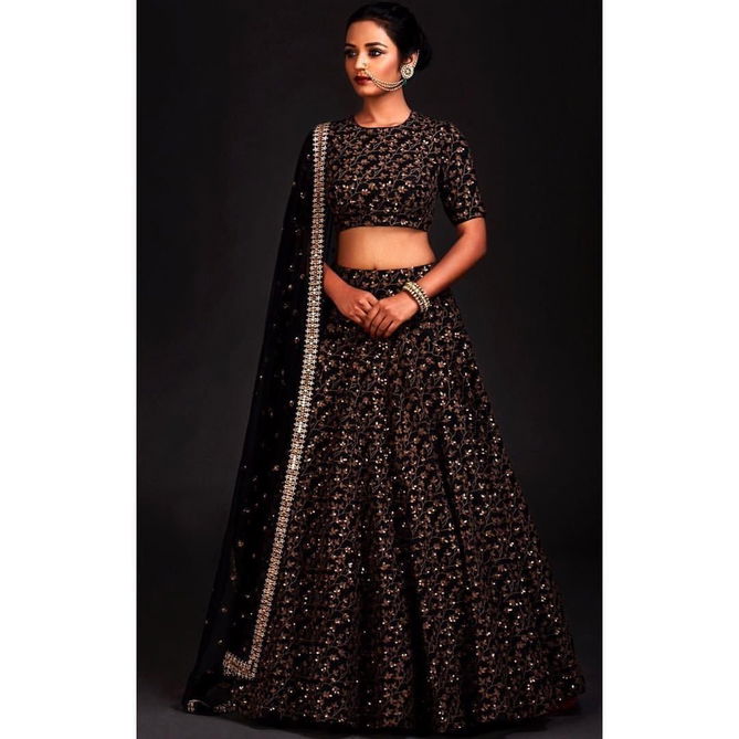 ZC 7015 Black Designer Lehenga Choli Wholesale Price In Surat
